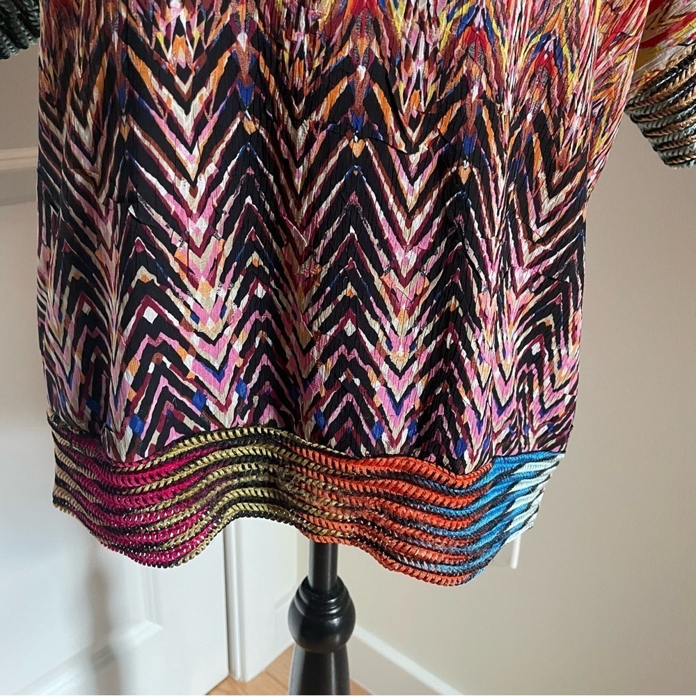 Alberto Makali Multi-Color Abstract Pattern Boatn… - image 6